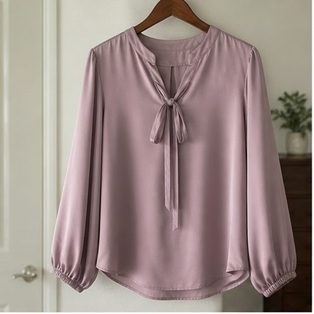 Mauve Wrap Blouse